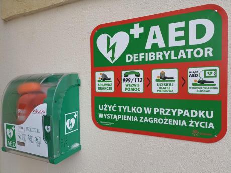 Defibrylator AED w Nadleśnictwie Rytel