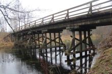 Zamknięty most w Żukowie
